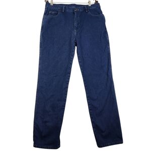 Wrangler Montana Men Size 34W X 33L Blue Denim Cowboy Western Straight Leg Jeans